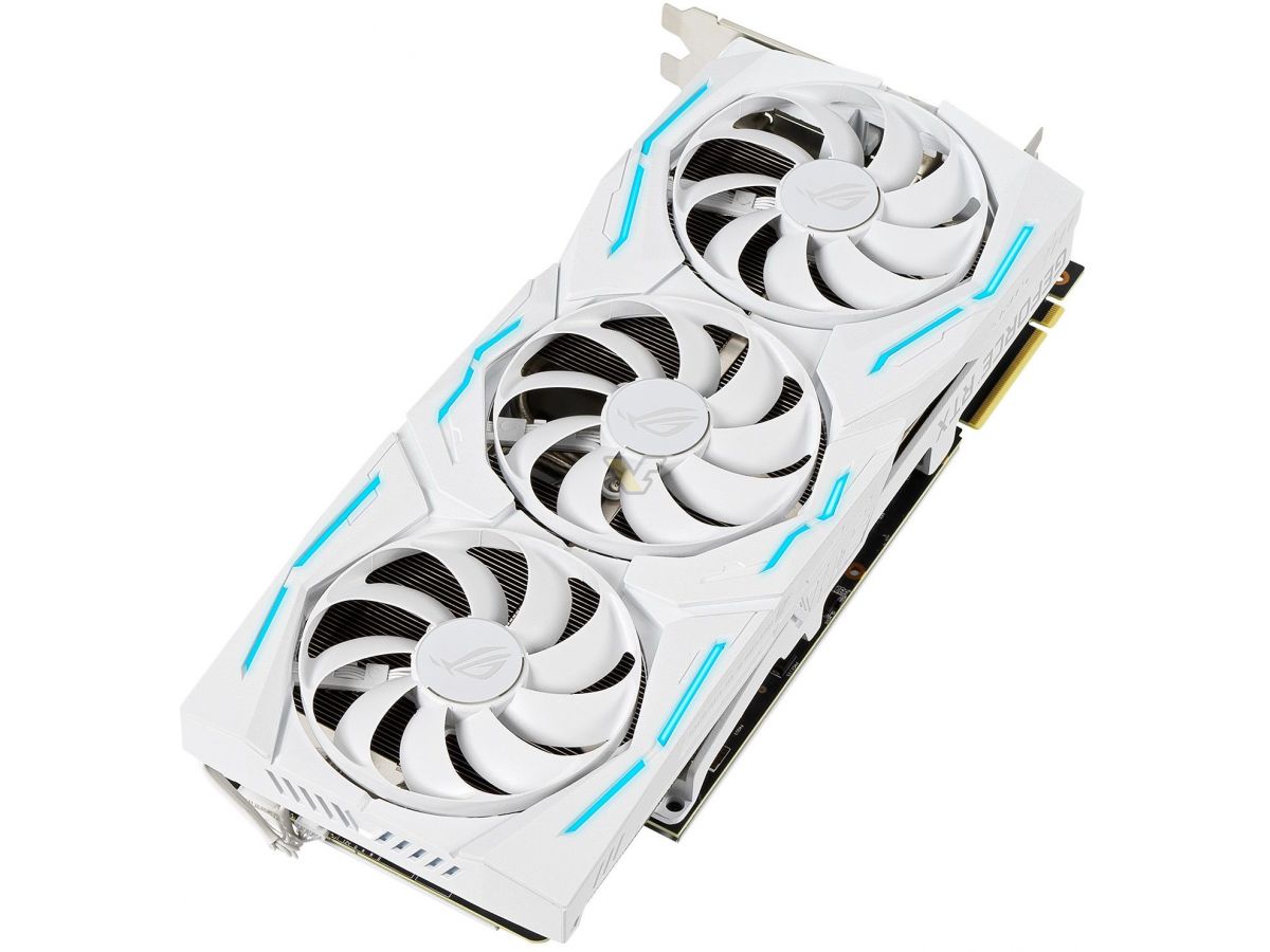 Media asset in full size related to 3dfxzone.it news item entitled as follows: ASUS realizza la top card GeForce RTX 2080 SUPER ROG STRIX OC White Edition | Image Name: news30425_ASUS-GeForce-RTX-2080-SUPER-ROG-STRIX-White_2.jpg