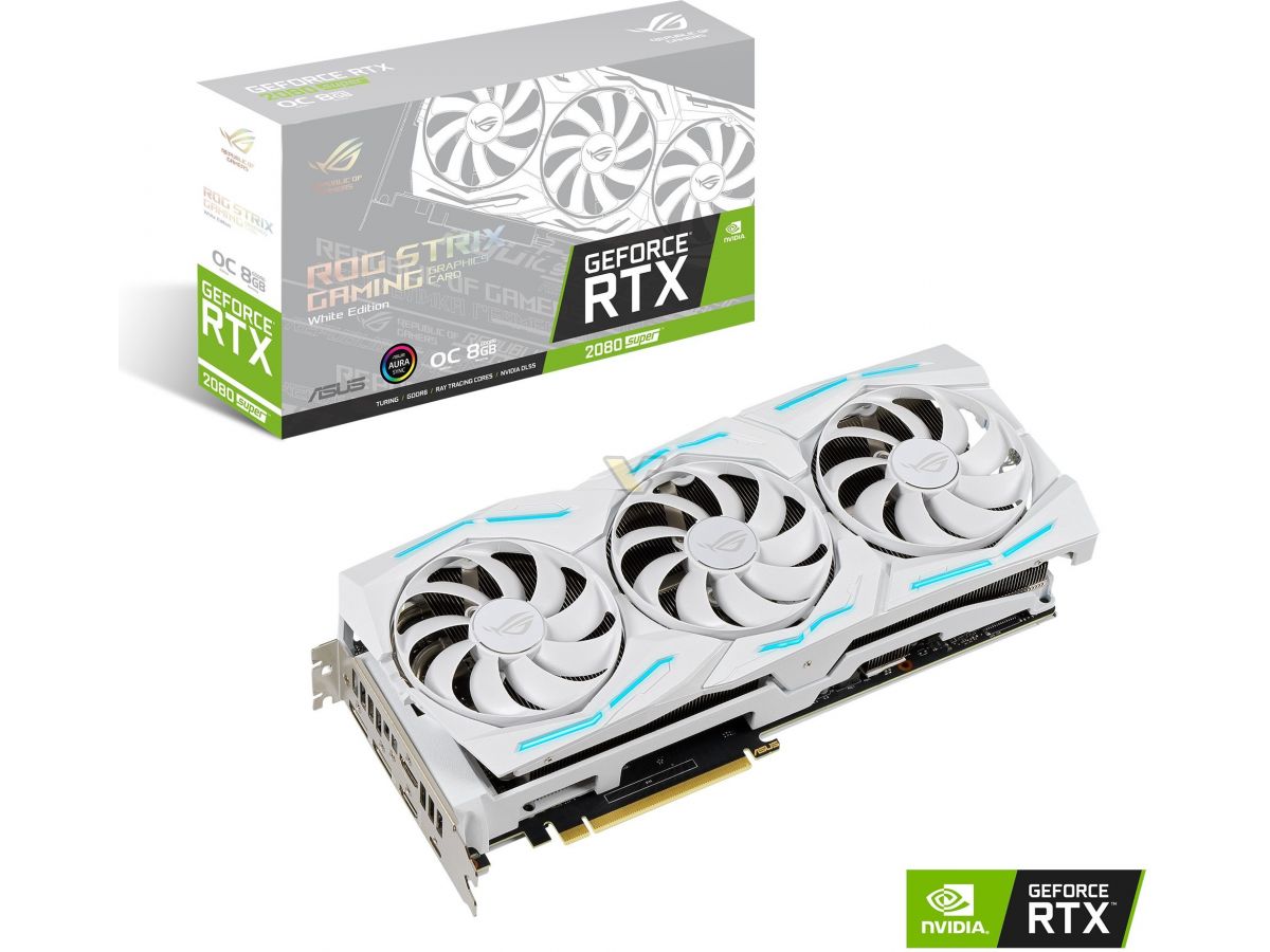 Media asset in full size related to 3dfxzone.it news item entitled as follows: ASUS realizza la top card GeForce RTX 2080 SUPER ROG STRIX OC White Edition | Image Name: news30425_ASUS-GeForce-RTX-2080-SUPER-ROG-STRIX-White_4.jpg