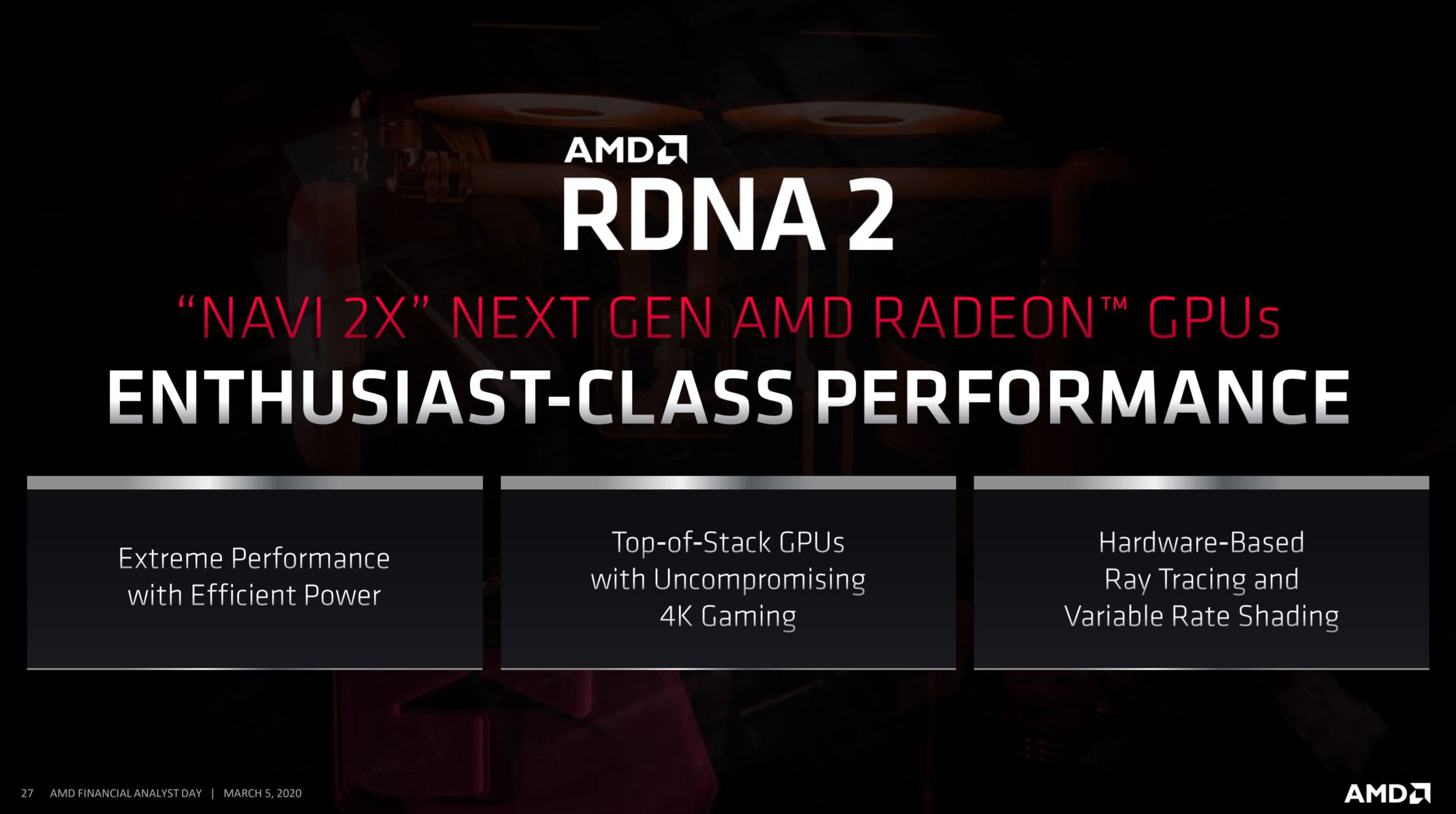 Immagine pubblicata in relazione al seguente contenuto: AMD RDNA 2, presto Navi con ray tracing e variable rate shading, poi RDNA 3 | Nome immagine: news30525_AMD-Architetture-Grafiche_2.jpg
