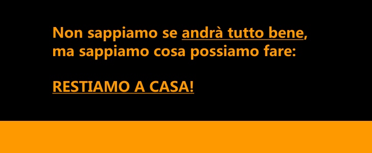 Immagine pubblicata in relazione al seguente contenuto: [Coronavirus]Non sappiamo se andr tutto bene, ma possiamo restare a casa | Nome immagine: news30558_possiamo-restare-a-casa_1.jpg