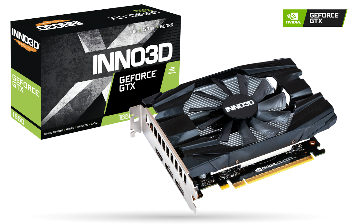 Immagine pubblicata in relazione al seguente contenuto: INNO3D lancia le GeForce GTX 1650 GDDR6 TWIN X2 OC e GDDR6 COMPACT | Nome immagine: news30611_INNO3D-GeForce-GTX-1650-GDDR6-COMPACT_1.png