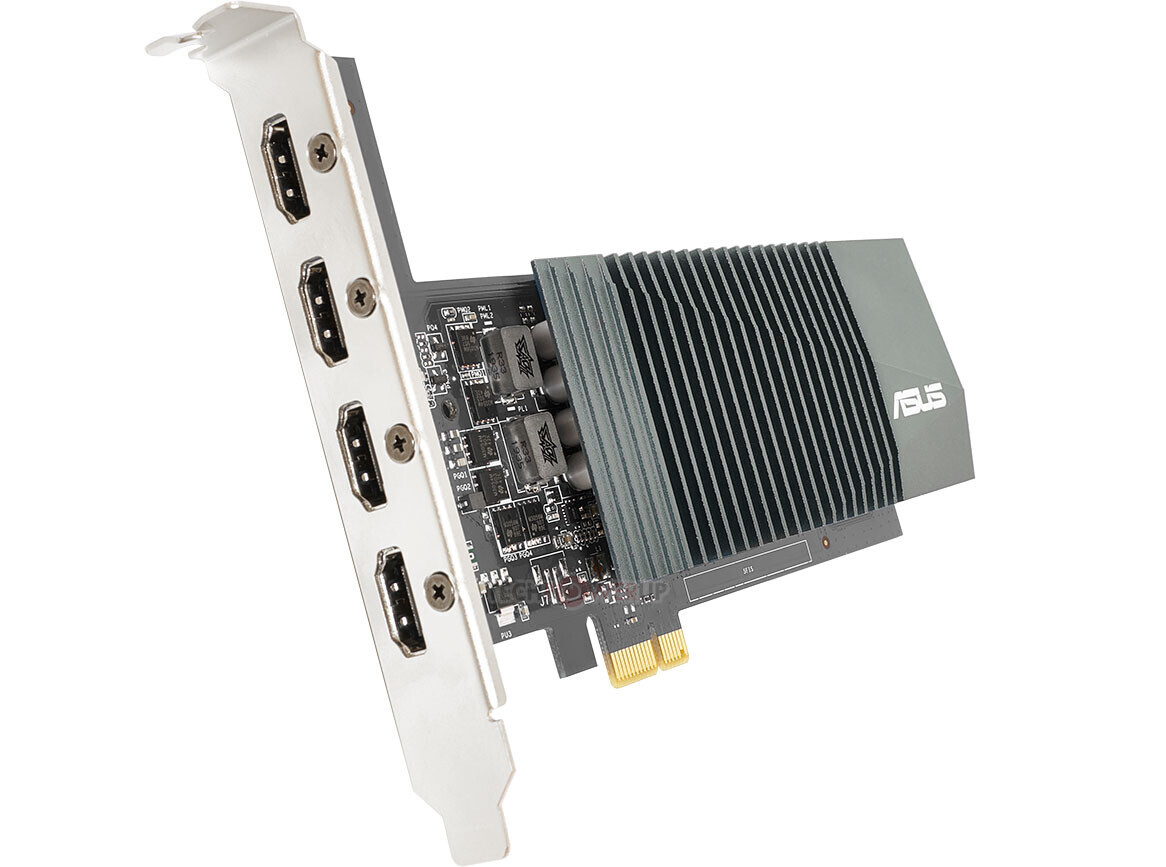 Immagine pubblicata in relazione al seguente contenuto: ASUS lancia una video card GeForce GT 710 dotata di quattro uscite HDMI | Nome immagine: news30644_ASUS-GeForce-GT-710_1.jpg