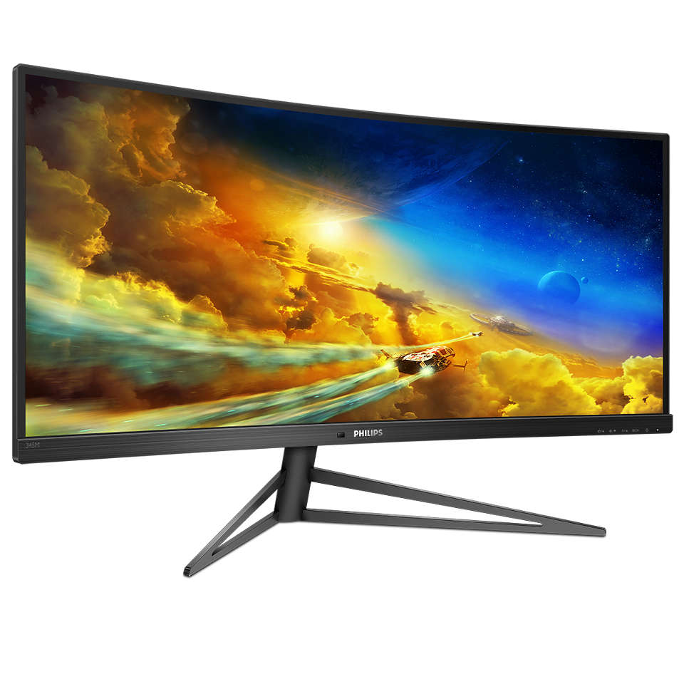 Immagine pubblicata in relazione al seguente contenuto: Philips lancia il gaming monitor a schermo curvo da 34-inch 345M1CR Momentum | Nome immagine: news30693_Philips-345M1CR-Momentum_1.jpg