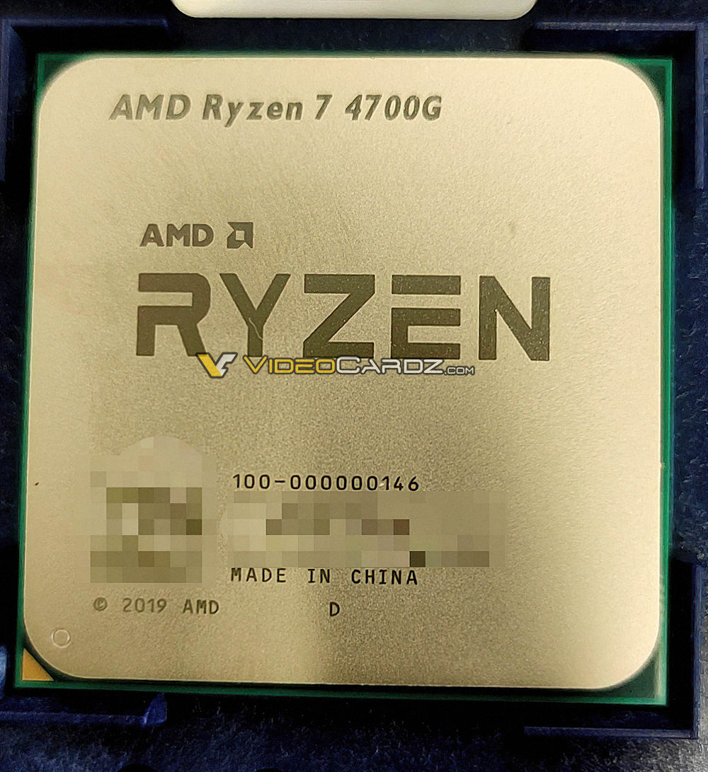 Media asset in full size related to 3dfxzone.it news item entitled as follows: Foto leaked della APU Renoir a 7nm e 8 core AMD Ryzen 7 4700G per desktop | Image Name: news30754_AMD-Ryzen-7-4700G_1.jpg