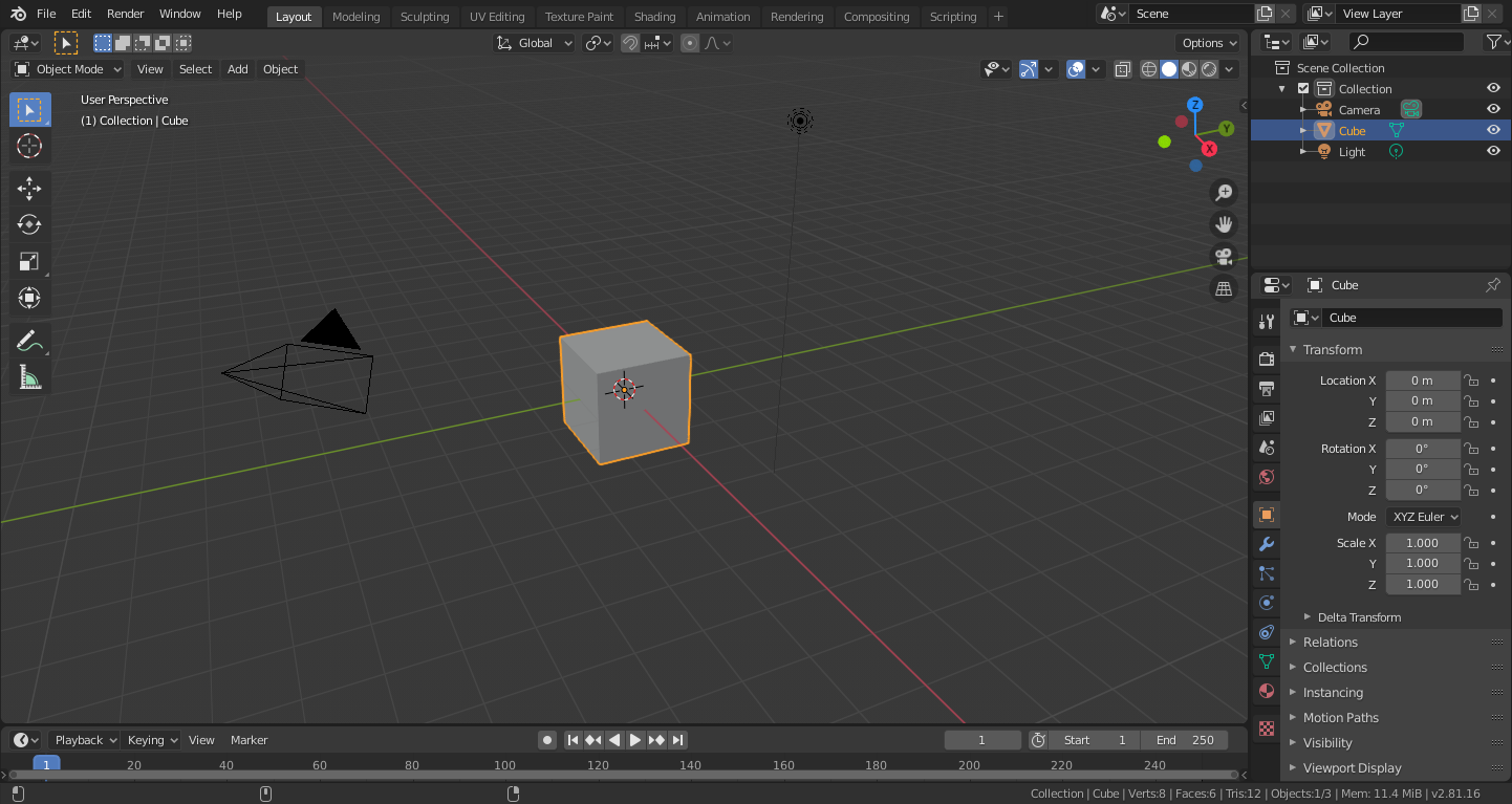 Immagine pubblicata in relazione al seguente contenuto: Blender 2.83.2 supporta l'utente nella generazione di contenuti in 3D | Nome immagine: news30913_Blender-Screenshot_1.png