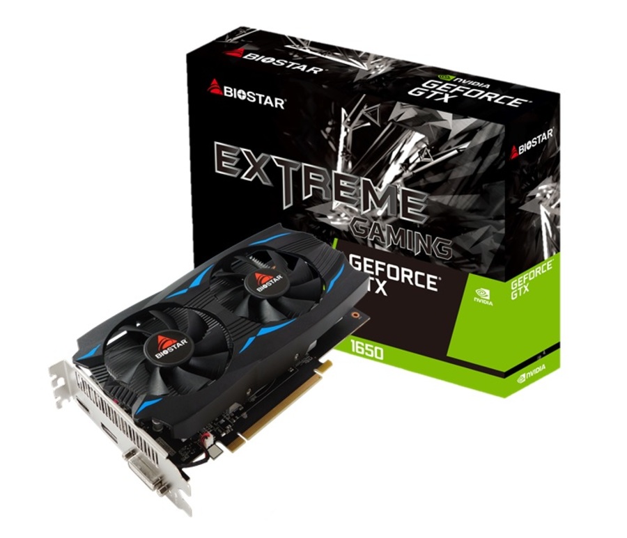 Immagine pubblicata in relazione al seguente contenuto: BIOSTAR lancia le video card GeForce GTX 1660 e GTX 1650 Extreme Gaming | Nome immagine: news30930_BIOSTAR-GeForce-GTX-1650-Extreme-Gaming_1.jpg