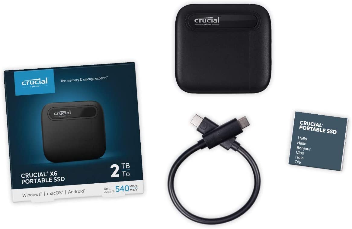 Immagine pubblicata in relazione al seguente contenuto: Crucial lancia la linea di drive SSD portatili X6 compatibili con USB-C e USB-A | Nome immagine: news31050_Crucial-X6-SSD_2.jpg