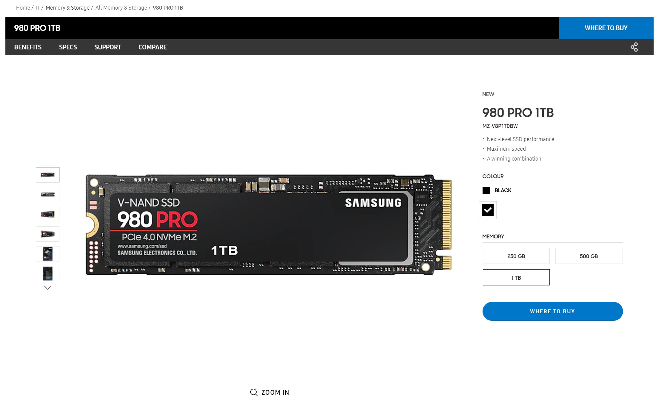 Immagine pubblicata in relazione al seguente contenuto: Samsung commercializza il drive SSD NVMe M.2 PCIe 4.0 980 Pro da 1TB | Nome immagine: news31077_Samsung-SSD-980-Pro-1TB_1.jpg