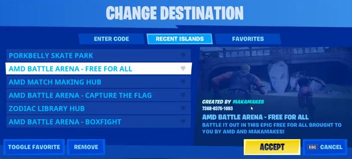 Immagine pubblicata in relazione al seguente contenuto: AMD utilizza una mappa personalizzata di Fortnite come teaser per Big Navi | Nome immagine: news31093_AMD-Big-Navi-Easter-Egg_2.jpg