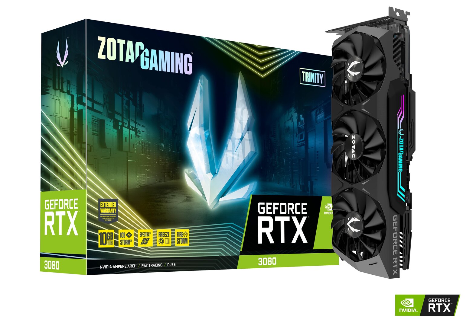 Immagine pubblicata in relazione al seguente contenuto: I prezzi in euro a cui sono prenotabili le GeForce RTX 3090 e RTX 3080 custom | Nome immagine: news31109_Zotac-GeForce-RTX-3080_1.jpg