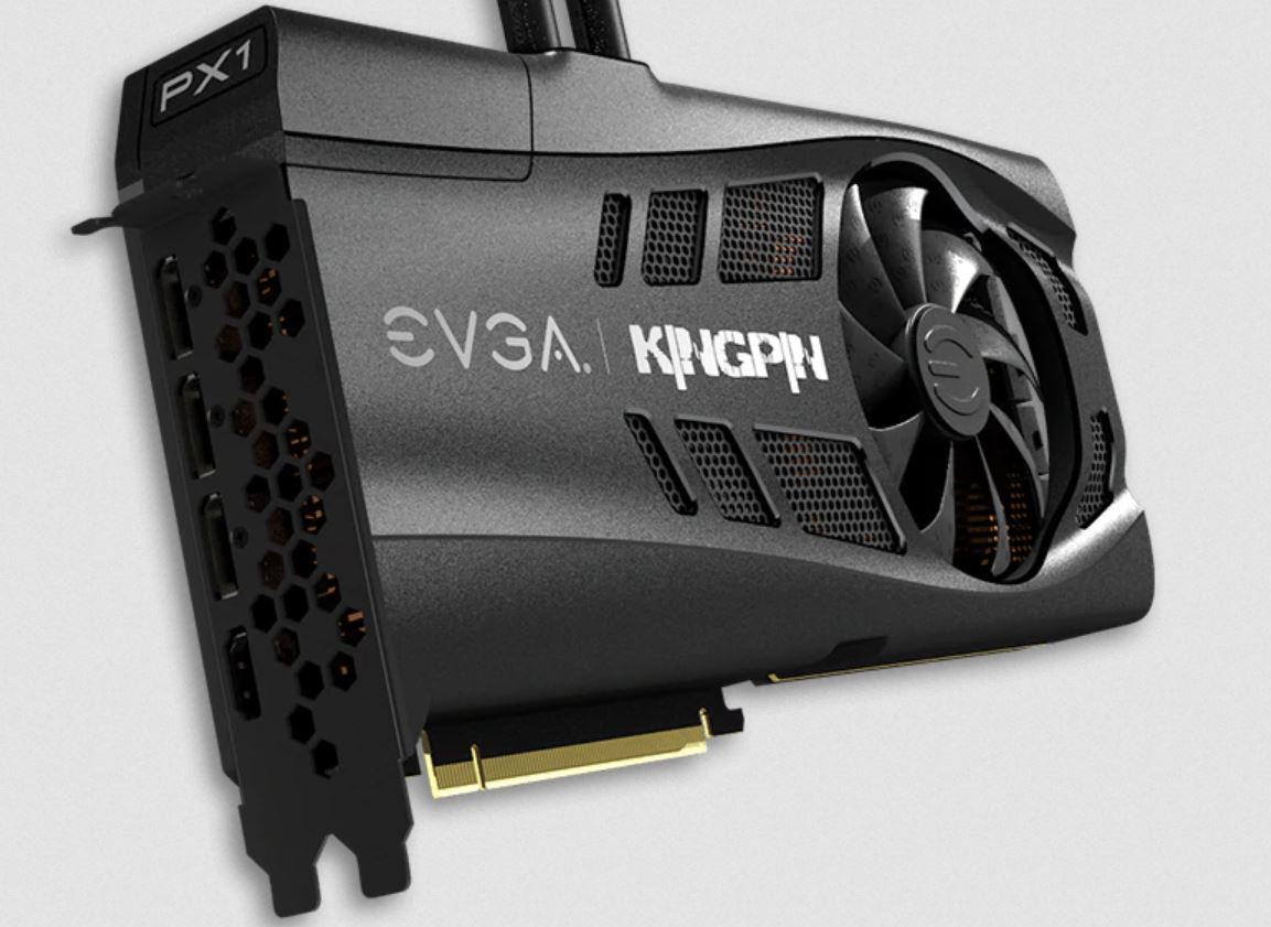 Immagine pubblicata in relazione al seguente contenuto: La EVGA GeForce RTX 3090 KINGPIN supera i 2.5GHz con azoto liquido | Nome immagine: news31154_EVGA-GeForce-RTX-3090-KINGPIN_1.jpg