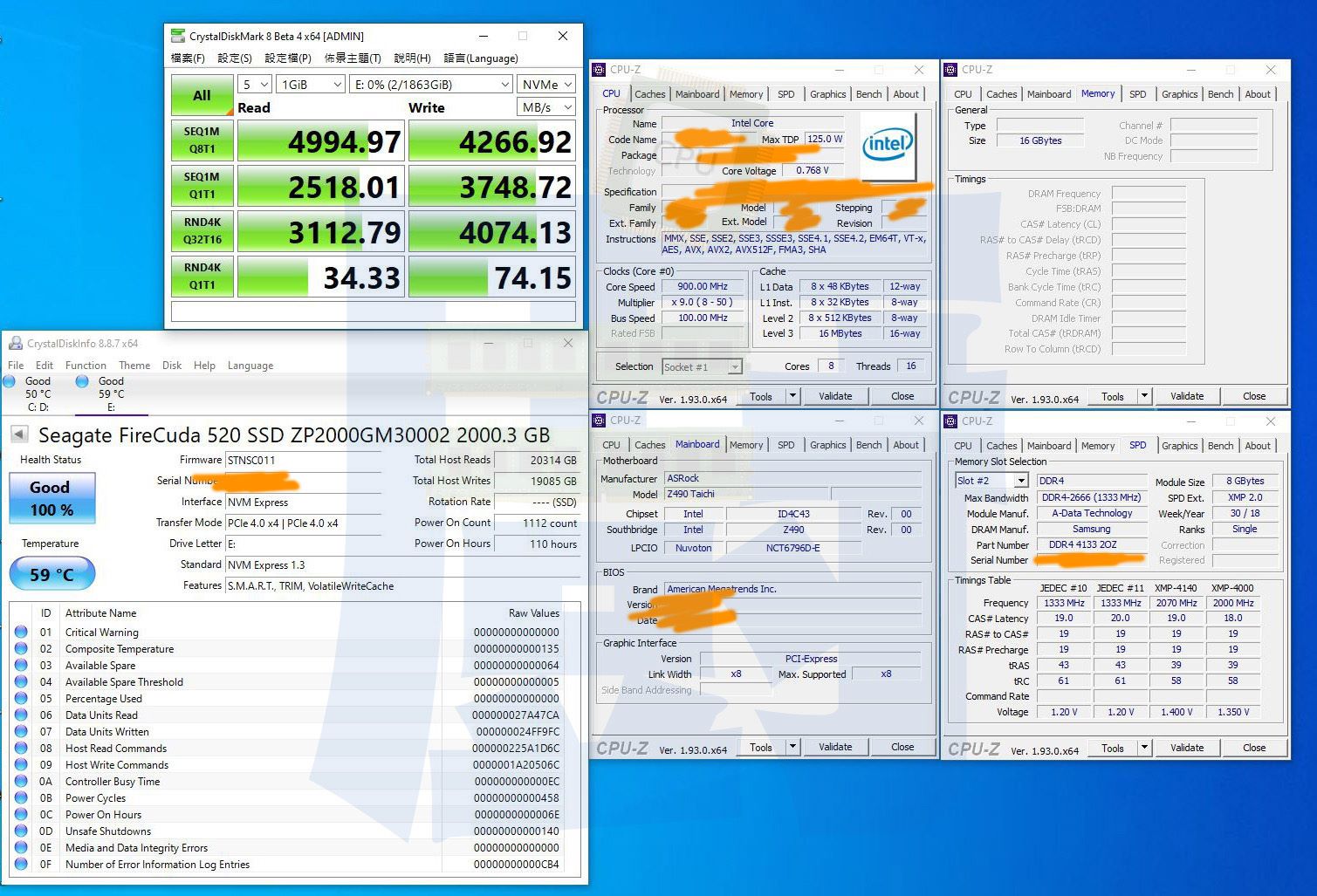 Media asset in full size related to 3dfxzone.it news item entitled as follows: Una CPU Rocket Lake-S di Intel messa alla prova con device PCIe Gen4 | Image Name: news31199_Intel-Rocket-Lake-S-PCI-Express-Gen4_1.jpg