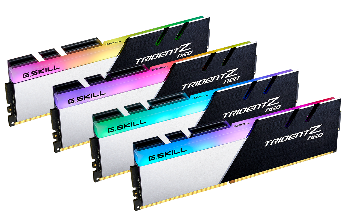 Immagine pubblicata in relazione al seguente contenuto: G.SKILL annuncia diversi kit di RAM DDR4 Trident Z Neo per AMD Ryzen 5000 | Nome immagine: news31306_G-SKILL-Trident-Z-Neo-DDR4_1.png