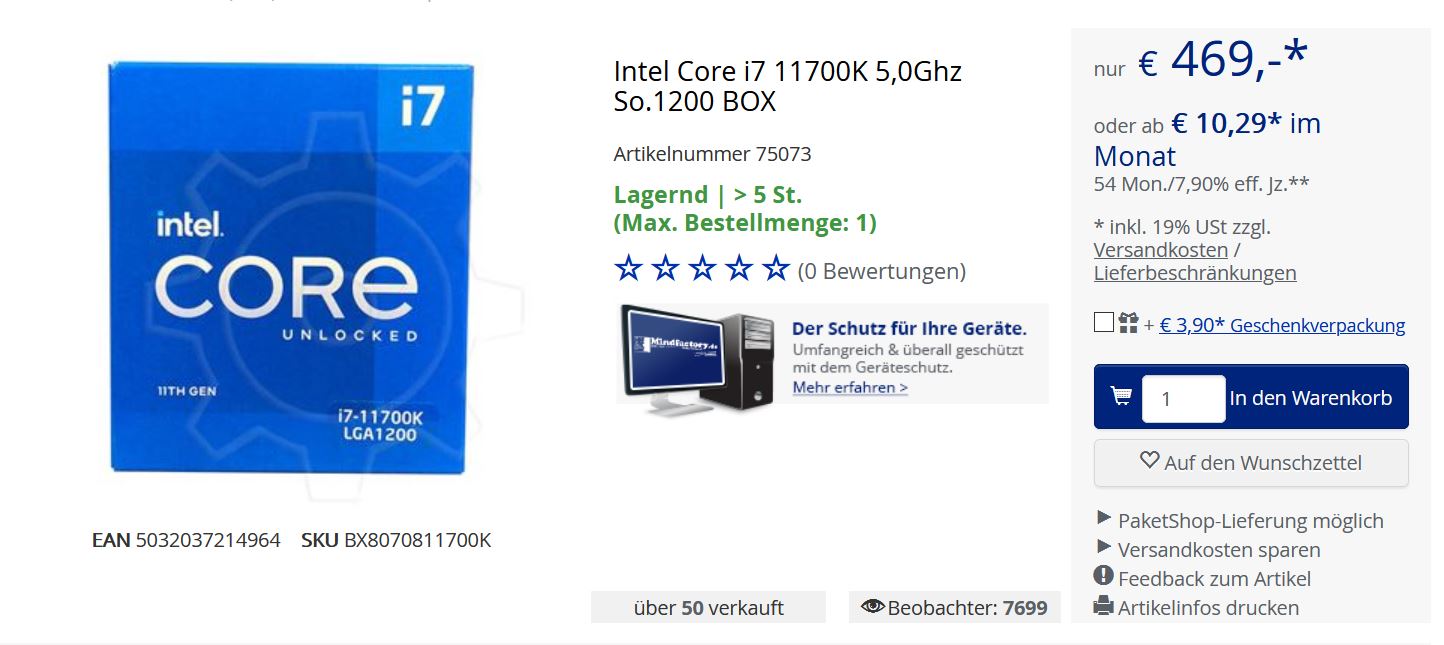 Immagine pubblicata in relazione al seguente contenuto: La CPU Rocket Lake-S Core i7-11700K di Intel disponibile in pre-order | Nome immagine: news31737_Intel-Core-i7_2.jpg