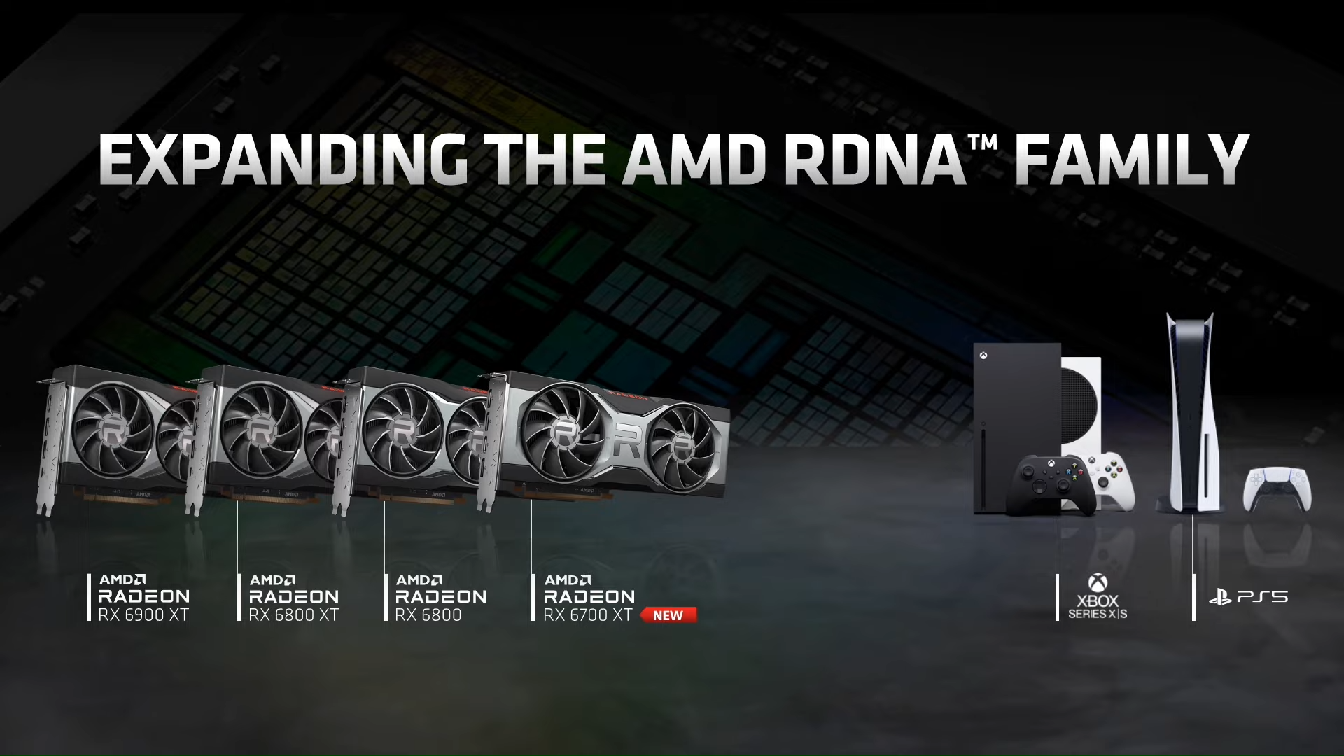 Media asset in full size related to 3dfxzone.it news item entitled as follows: AMD annuncia la Radeon RX 6700 XT: foto, specifiche, prezzo e data di lancio | Image Name: news31762_AMD-Radeon-RX-6700-XT_1.png