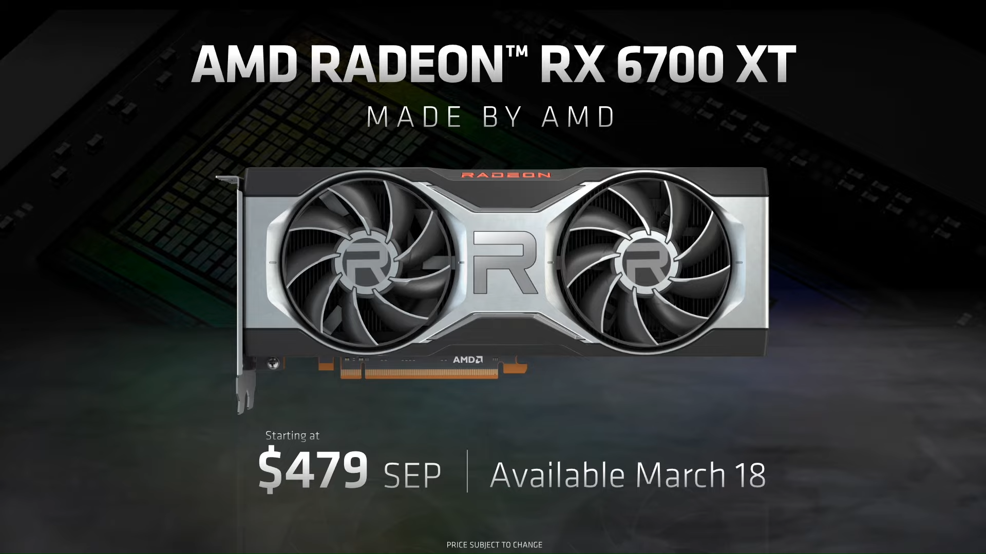 Media asset in full size related to 3dfxzone.it news item entitled as follows: AMD annuncia la Radeon RX 6700 XT: foto, specifiche, prezzo e data di lancio | Image Name: news31762_AMD-Radeon-RX-6700-XT_4.png