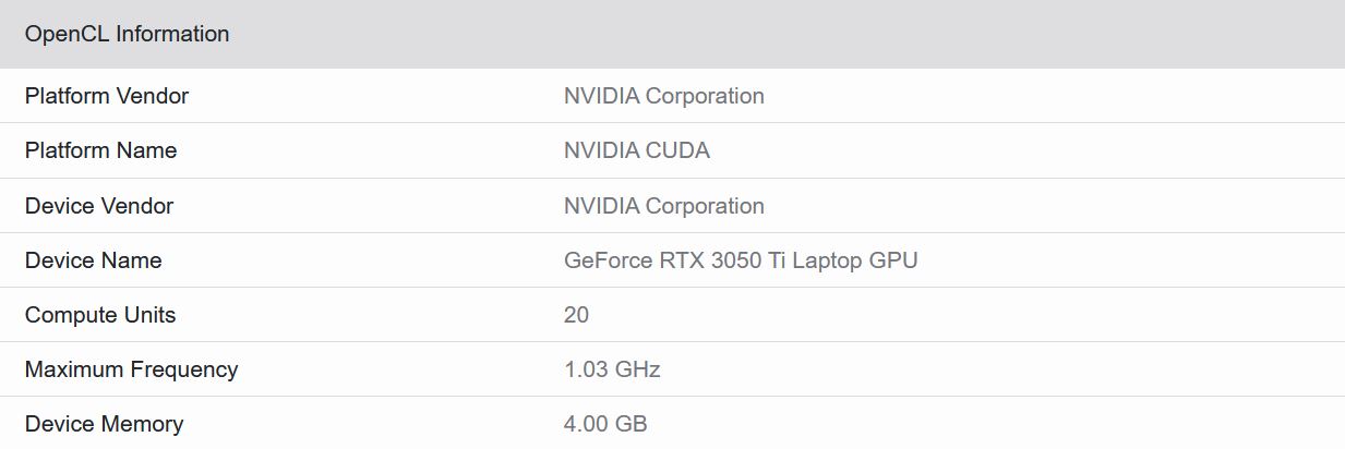 Media asset in full size related to 3dfxzone.it news item entitled as follows: La GPU NVIDIA GeForce RTX 3050 Ti per notebook testata con Geekbench | Image Name: news31815_GeForce-RTX-3050-Ti_notebook_2.jpg