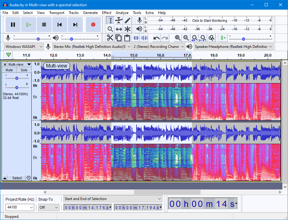 Media asset in full size related to 3dfxzone.it news item entitled as follows: Open Source Multi-track Audio Editing & Recording: Audacity 3.0.0 | Image Name: news31816_Audacity-Screenshot_1.png