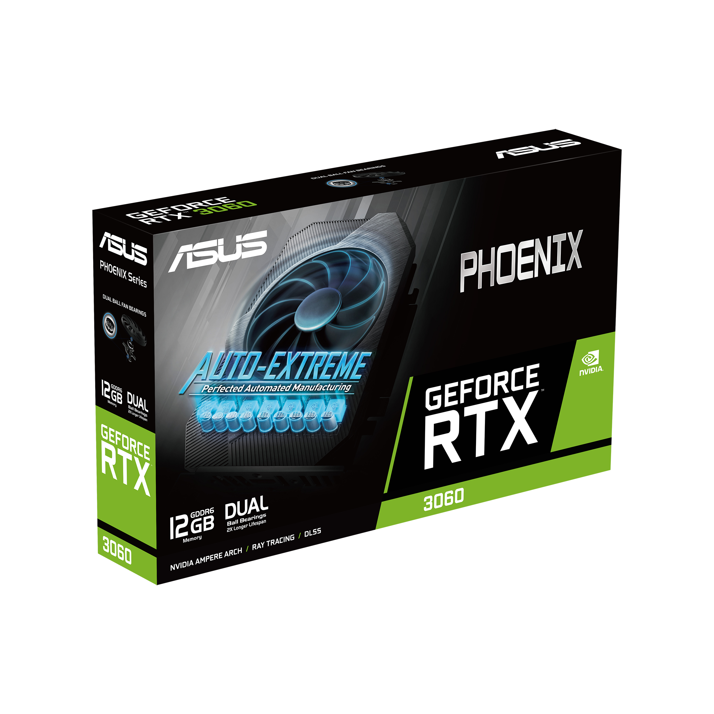 Immagine pubblicata in relazione al seguente contenuto: ASUS introduce la video card GeForce RTX 3060 Phoenix 12GB GDDR6 | Nome immagine: news31864_ASUS-GeForce-RTX-3060-Phoenix_3.png