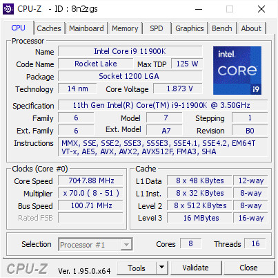Immagine pubblicata in relazione al seguente contenuto: Overclock: la CPU octa-core Intel Core i9-11900K spinta oltre la soglia dei 7GHz | Nome immagine: news31867_intel-core-i9-11900k-Overclocking_2.jpg