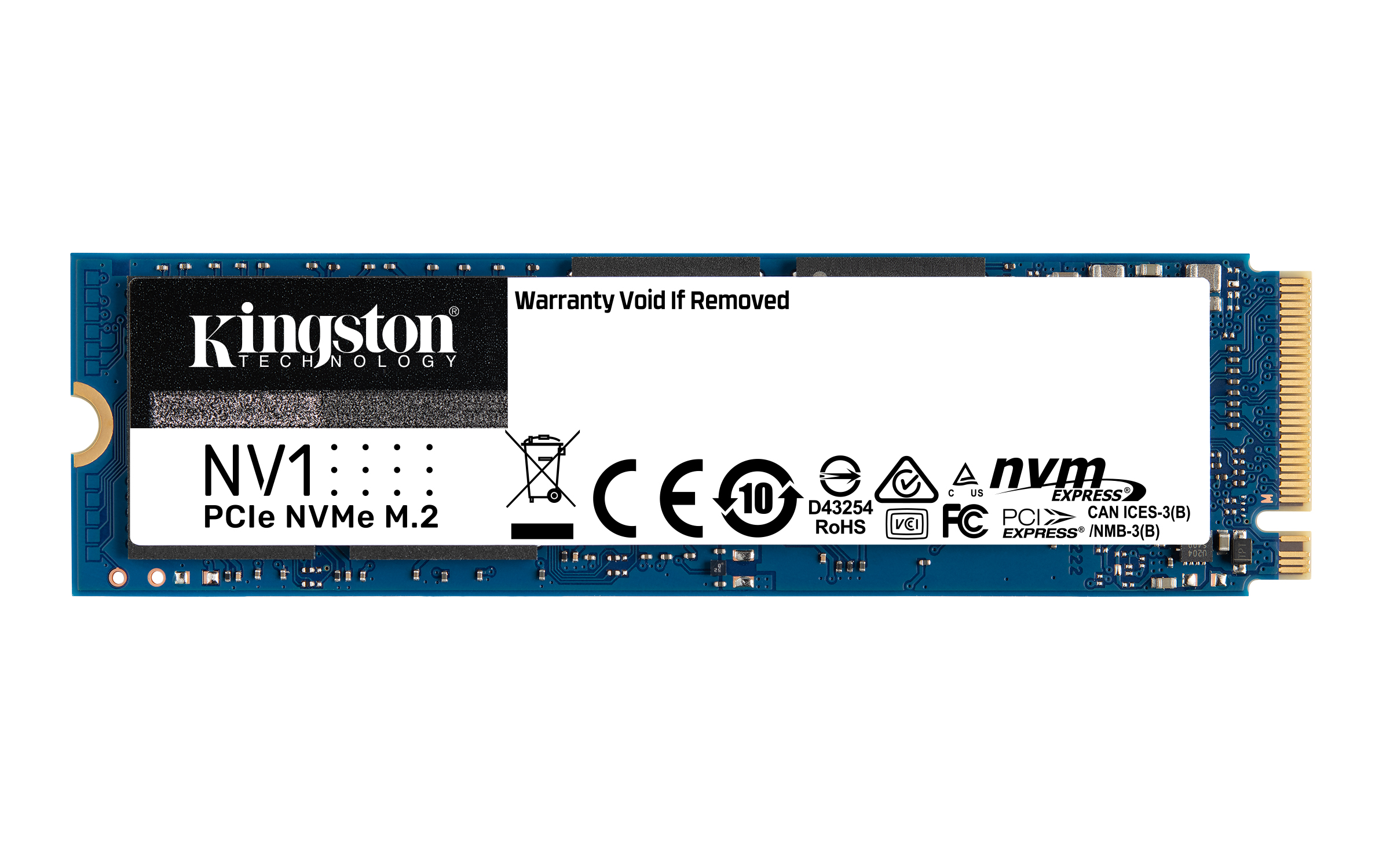 Media asset in full size related to 3dfxzone.it news item entitled as follows: Kingston annuncia la linea di SSD NVMe M.2 PCIe 3.0 NV1 per PC SFF e notebook | Image Name: news31873_Kingston-SSD-NV1_1.jpg