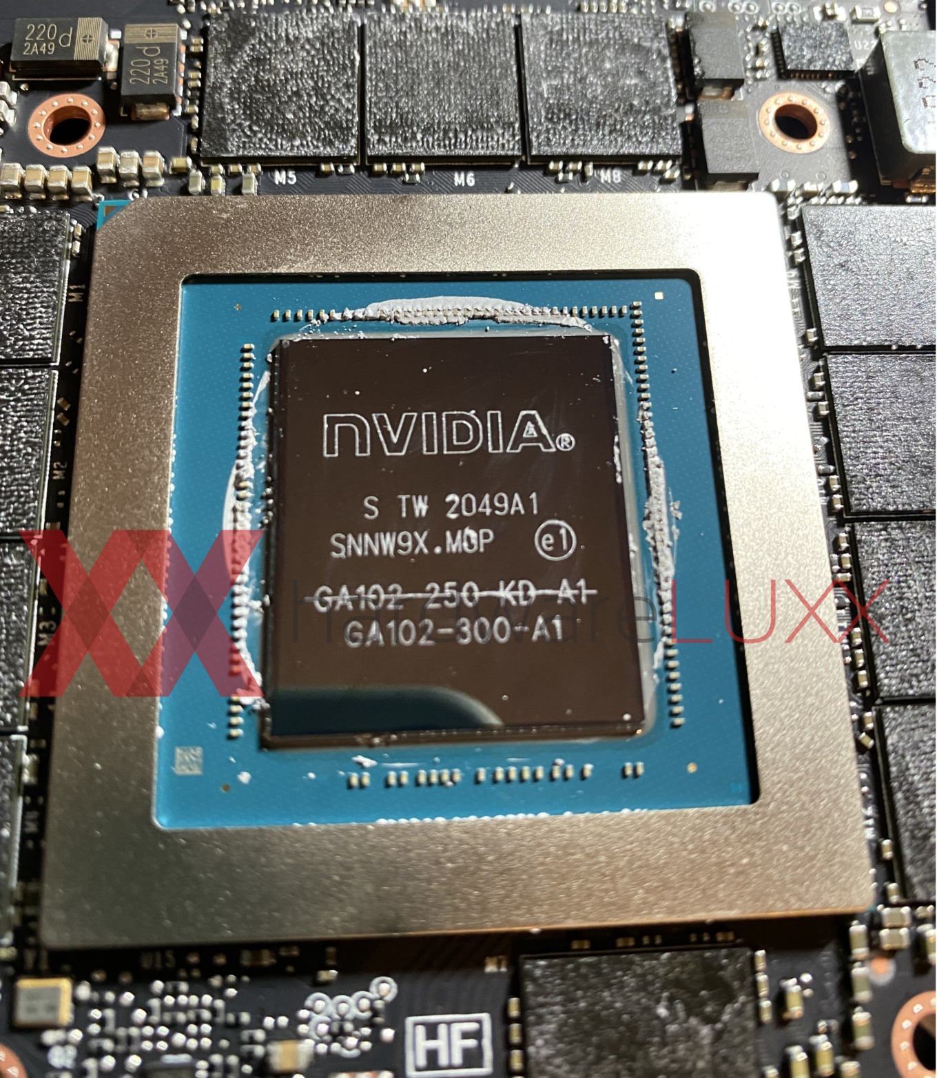 Media asset in full size related to 3dfxzone.it news item entitled as follows: La GPU della GeForce RTX 3080 Ti utilizzata anche per alcune RTX 3090 e RTX 3080 | Image Name: news31898_GPU-NVIDIA-GA102-250-A1_1.jpg