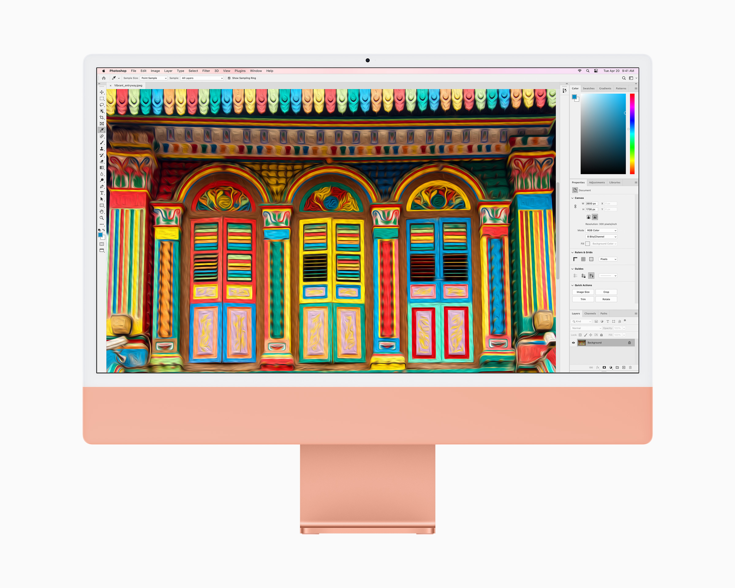 Immagine pubblicata in relazione al seguente contenuto: Apple annuncia i nuovi iMac con SoC ARM M1 a otto core e display Retina 4.5K | Nome immagine: news31969_Apple-iMac-M1_3.jpg