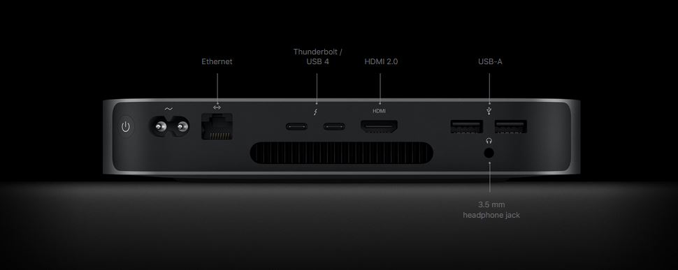 Immagine pubblicata in relazione al seguente contenuto: Apple aggiunge ai Mac mini basati su SoC M1 una variante con porta 10Gb Ethernet | Nome immagine: news31986_Mac-mini-M1_3.jpg