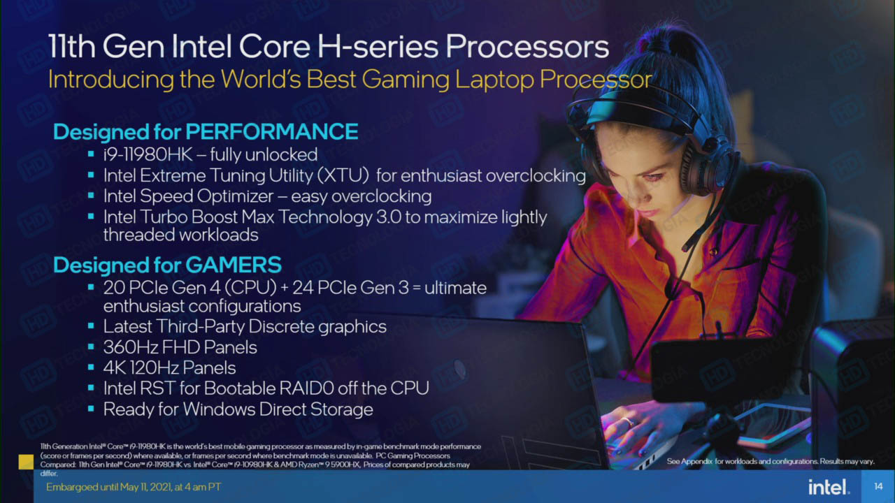 Immagine pubblicata in relazione al seguente contenuto: Slide leaked rivelano le CPU Core-H di undicesima generazione (Tiger Lake-H) | Nome immagine: news32029_Intel-Core-H-11th-Gen_1.jpg