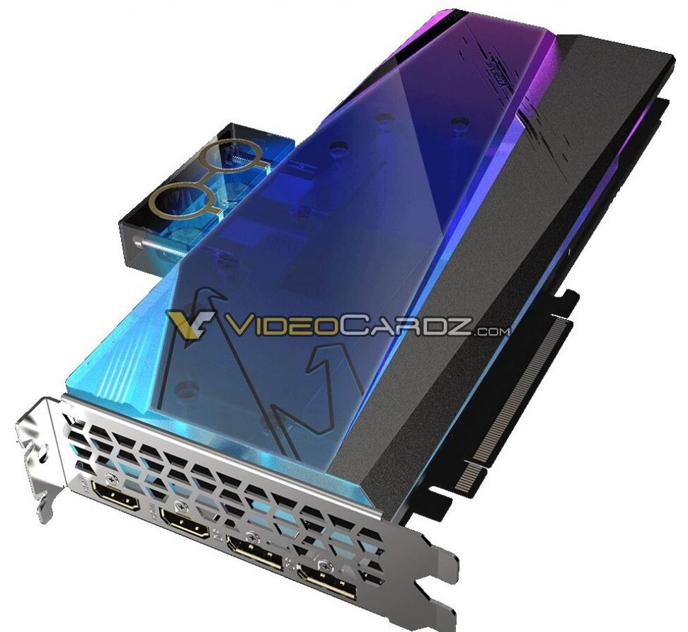 Immagine pubblicata in relazione al seguente contenuto: Foto della video card GIGABYTE Radeon RX 6900 XT AORUS Xtreme WaterForce WB | Nome immagine: news32038_GIGABYTE-Radeon-RX-6900-XT-AORUS-Xtreme-WaterForce-WB_1.jpg