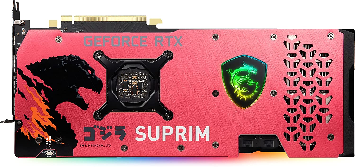 Immagine pubblicata in relazione al seguente contenuto: MSI lancia la video card GeForce RTX 3070 SUPRIM SE GODZILLA in Giappone | Nome immagine: news32242_MSI-GeForce-RTX-3070-SUPRIM-SE-GODZILLA_2.jpg