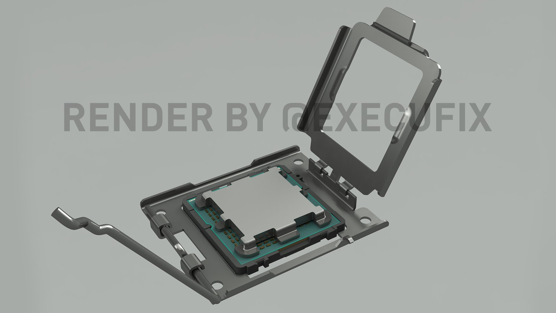 Media asset in full size related to 3dfxzone.it news item entitled as follows: Potrebbero essere on line i render del socket AM5 delle CPU Zen 4 di AMD | Image Name: news32311_AMD-Socket-AM5-Render_3.JPG