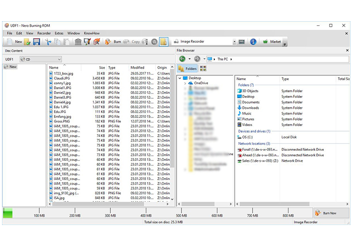 Media asset in full size related to 3dfxzone.it news item entitled as follows: CD/DVD/Blu-ray Mastering Utilities: Nero Burning ROM 2021 23.0.1000 | Image Name: news32313_Nero-Burning-ROM-Screenshot_1.png