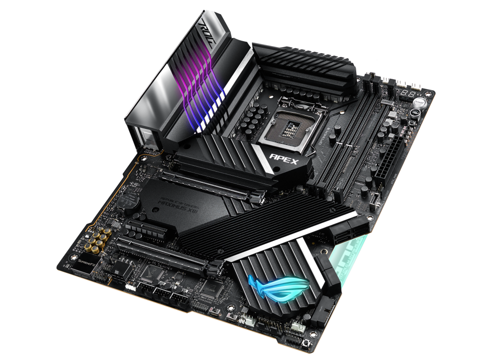 Immagine pubblicata in relazione al seguente contenuto: Le motherboard ASUS con chipset Intel Z690 supporteranno RAM DDR5 o DDR4 | Nome immagine: news32459_ASUS-ROG-MAXIMUS-XIII-APEX_1.png