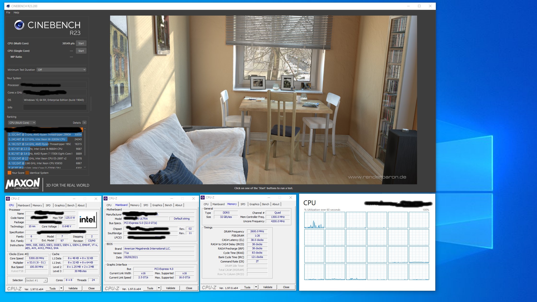 Media asset in full size related to 3dfxzone.it news item entitled as follows: Intel Alder Lake Core i9-12900K vs AMD Ryzen Threadripper 2990WX con Cinebench | Image Name: news32490_Intel-Core-i9-12900K-vs-Ryzen-Threadripper-2990WX_1.jpg