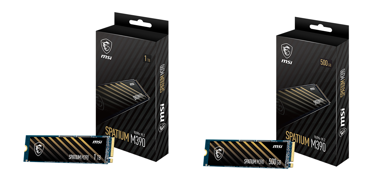 Media asset in full size related to 3dfxzone.it news item entitled as follows: MSI propone gli SSD SPATIUM M390 NVMe M.2 a gamer e content creator | Image Name: news32508_MSI-SPATIUM-M390-NVMe-M2_1.jpg