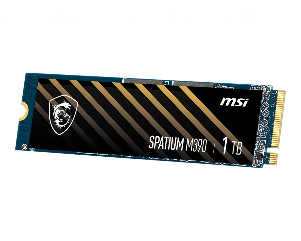 Media asset in full size related to 3dfxzone.it news item entitled as follows: MSI propone gli SSD SPATIUM M390 NVMe M.2 a gamer e content creator | Image Name: news32508_MSI-SPATIUM-M390-NVMe-M2_2.png
