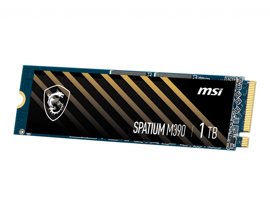 Immagine pubblicata in relazione al seguente contenuto: MSI propone gli SSD SPATIUM M390 NVMe M.2 a gamer e content creator | Nome immagine: news32508_MSI-SPATIUM-M390-NVMe-M2_2.png