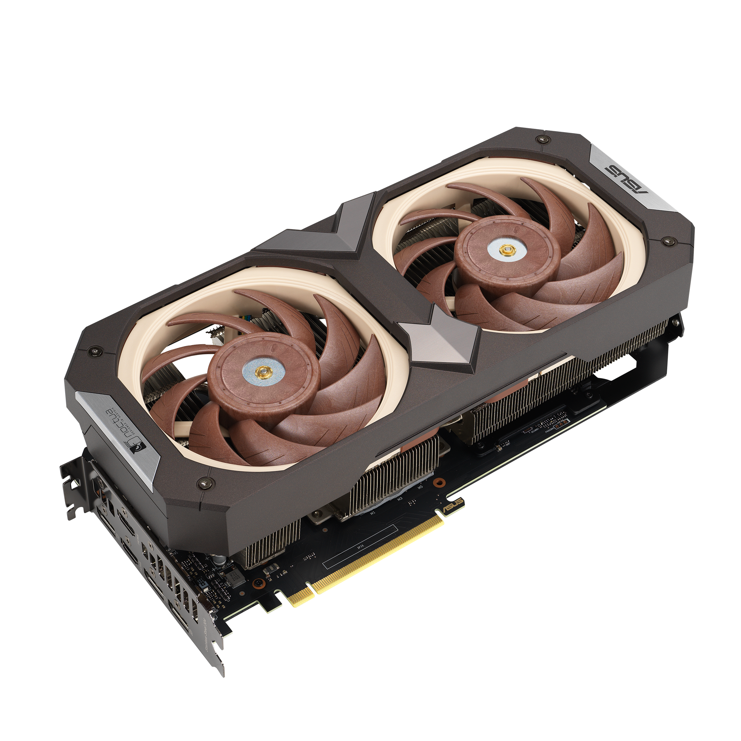 Immagine pubblicata in relazione al seguente contenuto: ASUS e Noctua annunciano la video card GeForce RTX 3070 Noctua Edition | Nome immagine: news32539_ASUS-GeForce-RTX-3070-Noctua-Edition_1.png