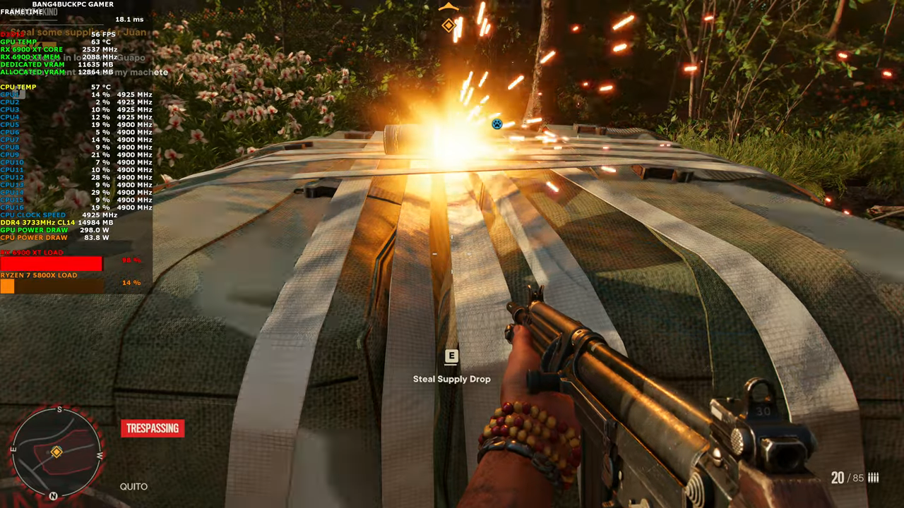 Immagine pubblicata in relazione al seguente contenuto: Far Cry 6 | 4K Gameplay | GeForce RTX 3090 vs Radeon RX 6900 XT | Nome immagine: news32556_Far-Cry-6_Radeon-RX-6900-XT_Screenshot_1.png