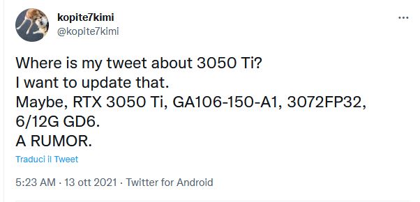 Immagine pubblicata in relazione al seguente contenuto: Nuovi rumor sulle GeForce RTX 3050 Ti e GeForce RTX 3050 per desktop | Nome immagine: news32585_GeForce-RTX-3050_1.jpg