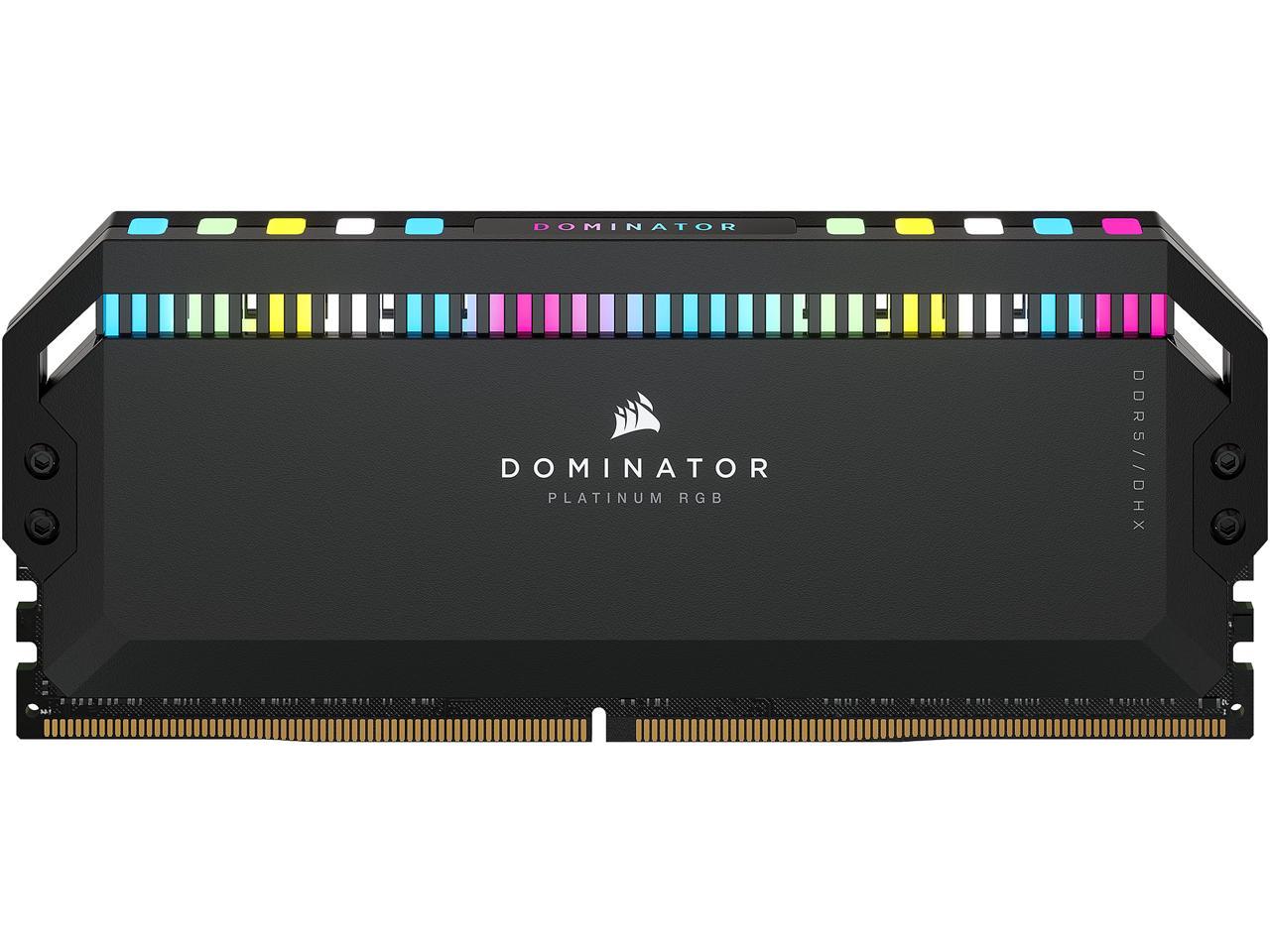 Immagine pubblicata in relazione al seguente contenuto: Foto di un modulo di RAM DDR5 Corsair Dominator Platinum RGB e del suo bundle | Nome immagine: news32614_Corsair-DDR5-Dominator-Platinum-RGB_1.jpg