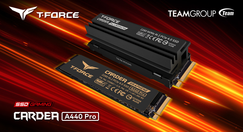 Immagine pubblicata in relazione al seguente contenuto: TEAMGROUP annuncia i drive SSD NVMe 1.4 M.2 T-FORCE CARDEA A440 PRO | Nome immagine: news32631_SSD-TEAMGROUP-T-FORCE-CARDEA-A440-PRO_1.jpg