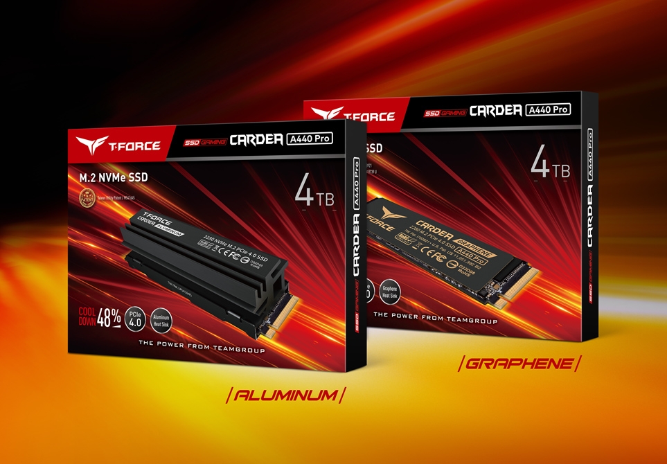 Immagine pubblicata in relazione al seguente contenuto: TEAMGROUP annuncia i drive SSD NVMe 1.4 M.2 T-FORCE CARDEA A440 PRO | Nome immagine: news32631_SSD-TEAMGROUP-T-FORCE-CARDEA-A440-PRO_3.jpg