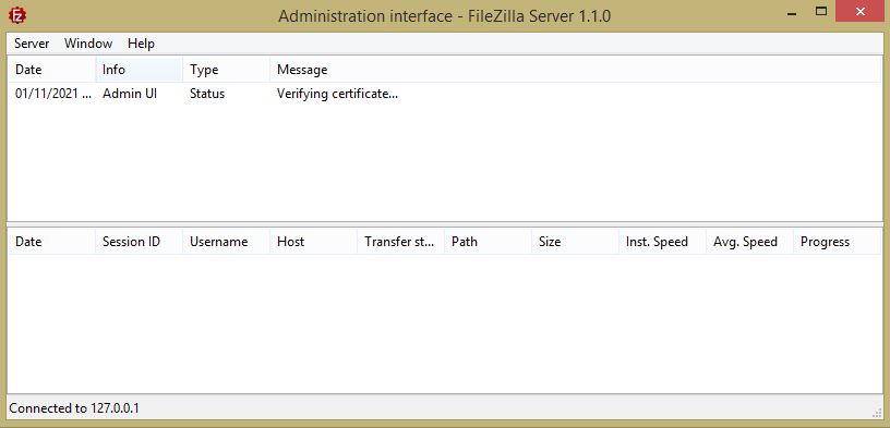 Immagine pubblicata in relazione al seguente contenuto: Con l'app free FileZilla Server 1.1.0 puoi creare il tuo server FTP a costo zero | Nome immagine: news32636_FileZilla-Server-Screenshot_1.jpg