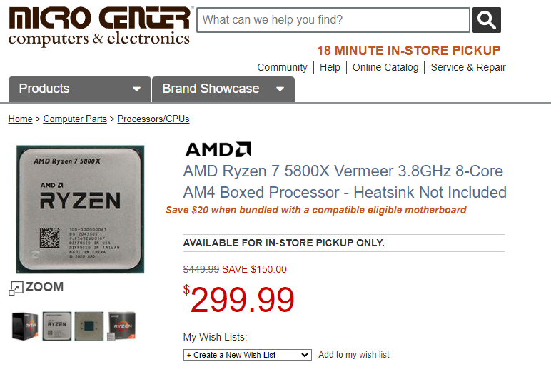 Media asset in full size related to 3dfxzone.it news item entitled as follows: Potrebbero essere gi in calo i prezzi dei processori AMD Ryzen 5000 | Image Name: news32658_Ryzen-7-5800X_2.png