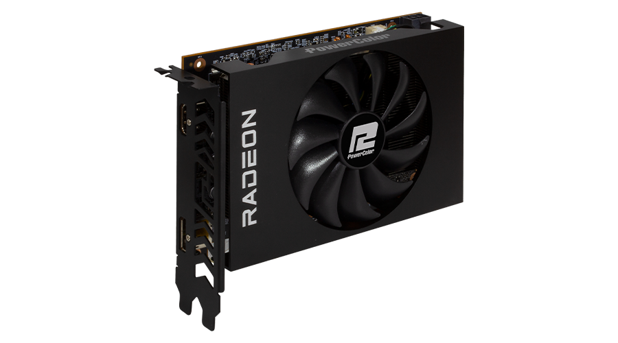 Media asset in full size related to 3dfxzone.it news item entitled as follows: PowerColor introduce una video card AMD Radeon RX 6500 XT in formato ITX | Image Name: news32872_PowerColor-Radeon-RX-6500-XT-ITX_1.png