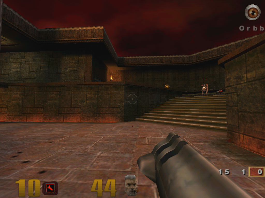 Immagine pubblicata in relazione al seguente contenuto: 3dfx Historical Assets | Official Videogame Demos | Download Quake III Arena | Nome immagine: news32876_Quake-III-Arena_Screenshot_2.gif