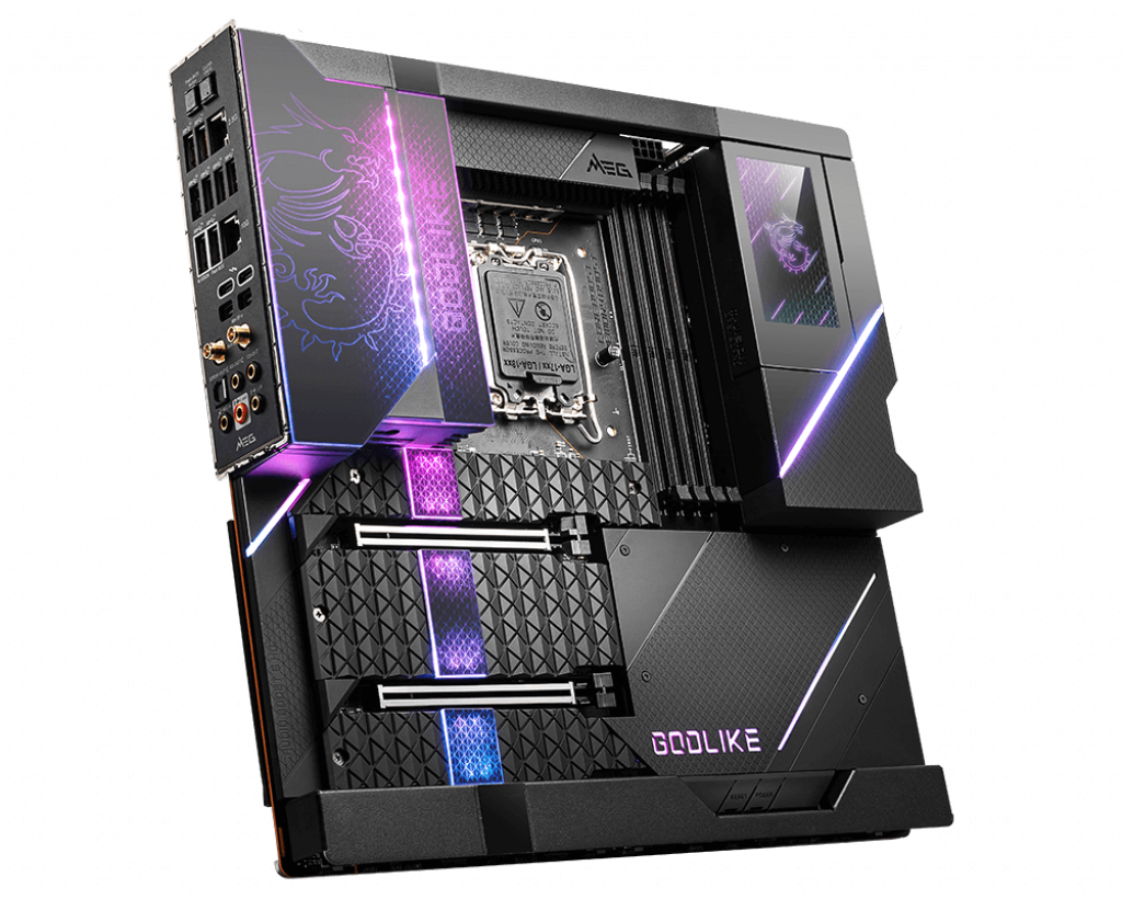 Immagine pubblicata in relazione al seguente contenuto: MSI introduce la motherboard flag-ship MEG Z690 GODLIKE per CPU Core 12th Gen | Nome immagine: news32968_MEG-Z690-GODLIKE_1.png