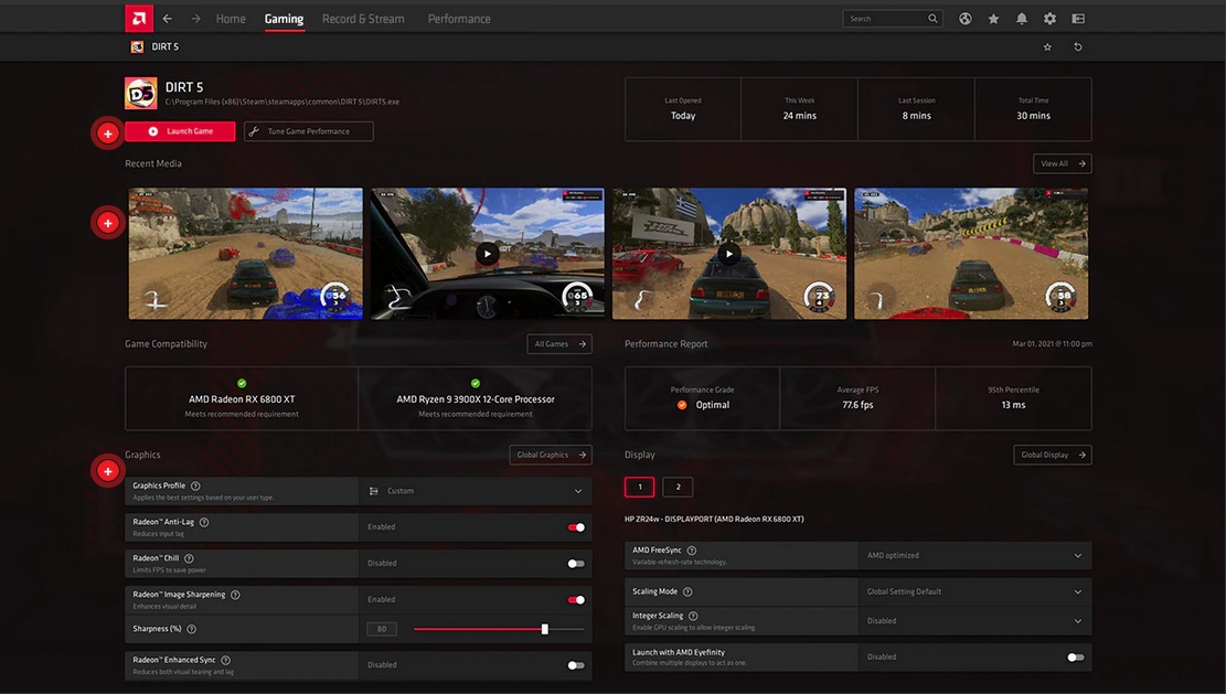 Immagine pubblicata in relazione al seguente contenuto: Gaming Setup: AMD rilascia il driver grafico Radeon Software Adrenalin 22.2.3 | Nome immagine: news33020_AMD-Radeon_Software-Adrenalin-Screenshot_1.jpg